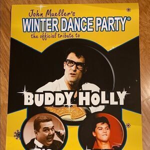 Winter Dance Party Plastic Wall Print Big Bopper Collection Music Entertainment